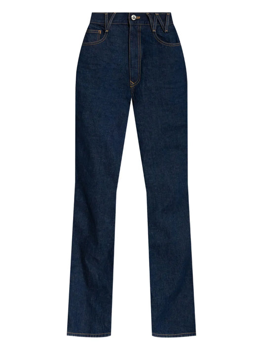 High-Waisted Flared Jeans