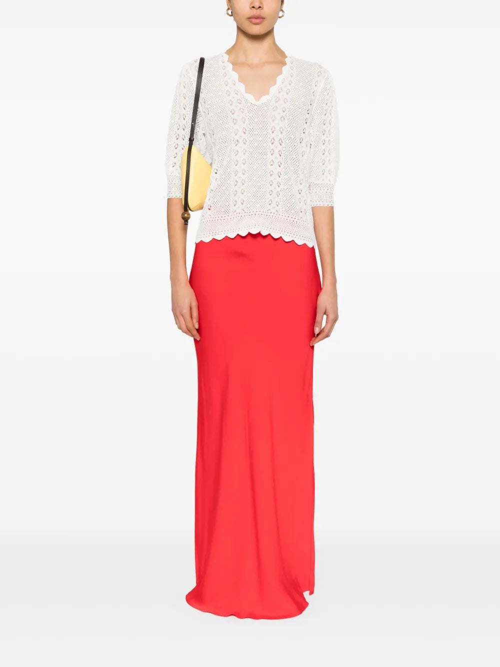 Open-Knit Blouse
