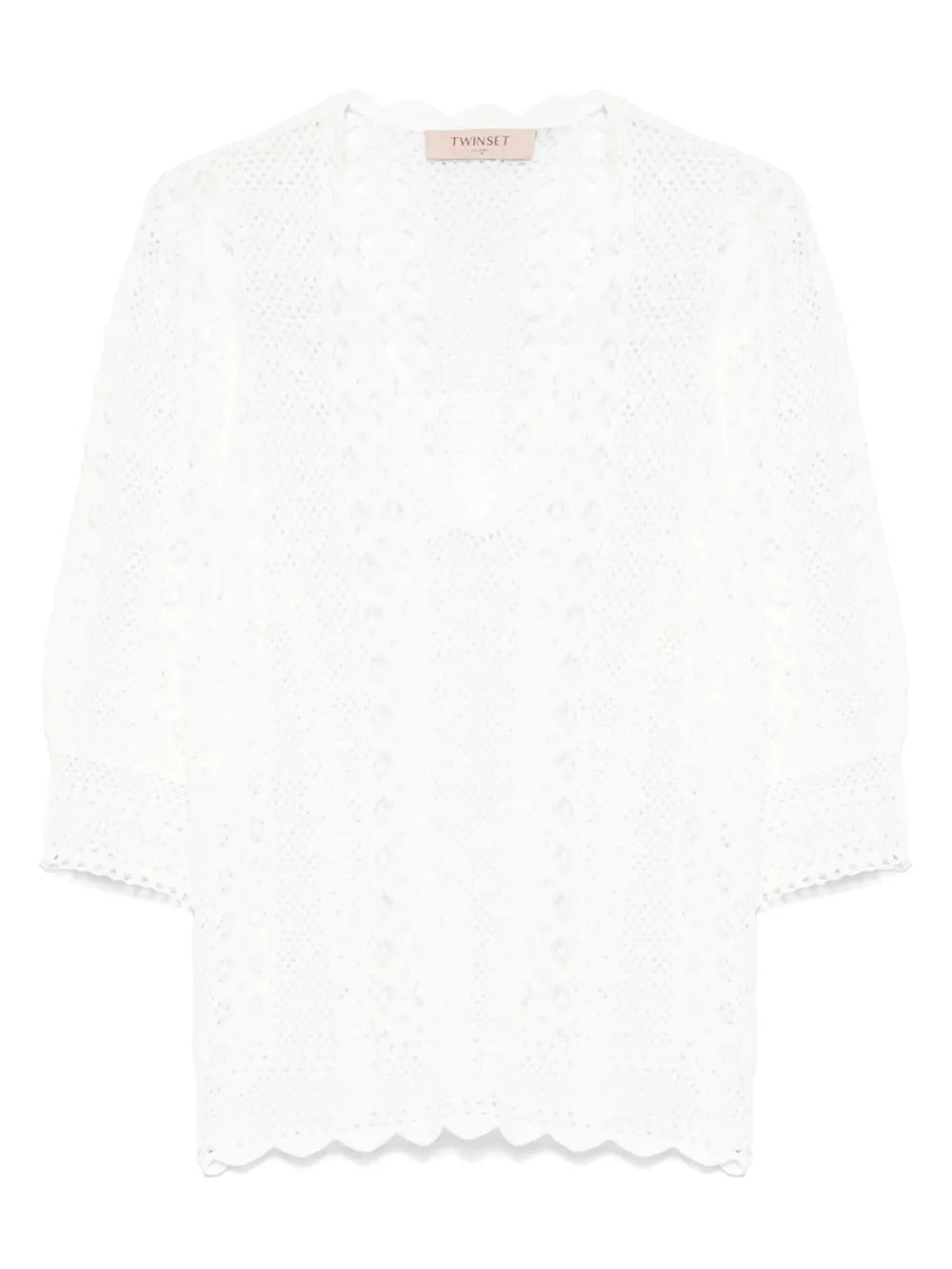Open-Knit Blouse