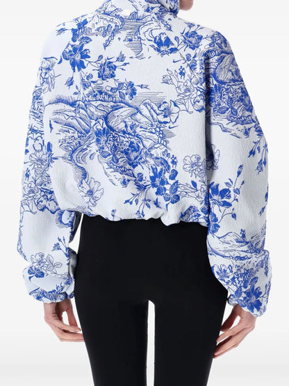 Floral-Print Jacket