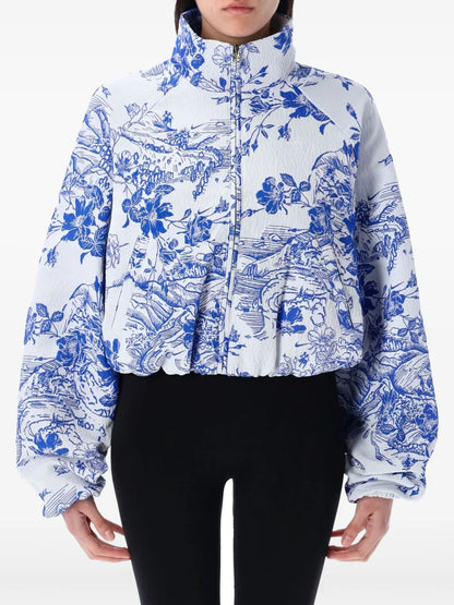Floral-Print Jacket