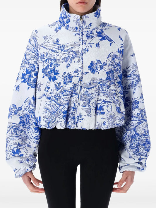 Floral-Print Jacket