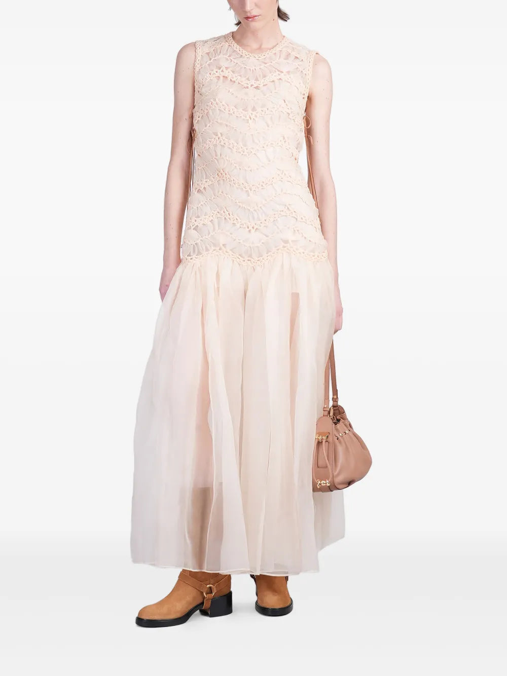Illuminate Macramé Maxi Dress