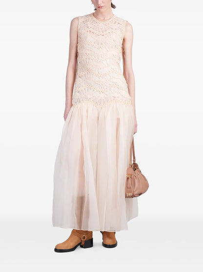 Illuminate Macramé Maxi Dress