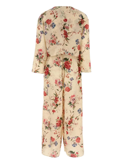 Floral Wrap Playsuit