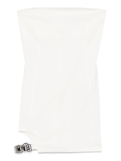 Metal-Logo Mini Dress