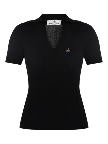 Marina Ribbed Polo Top