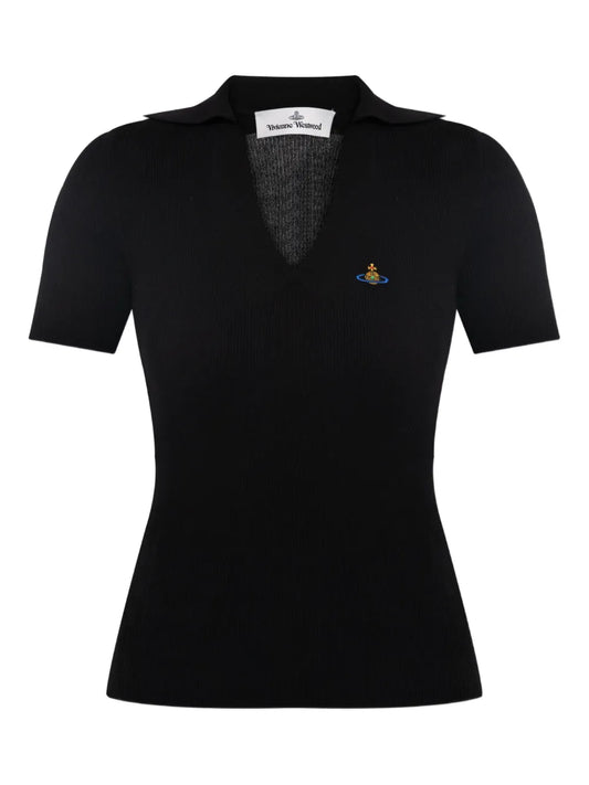 Marina Ribbed Polo Top