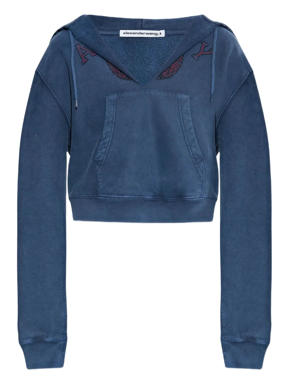 Distressed Cotton Hoodie