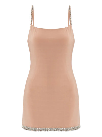 Crystal-Embellished Slip Dress