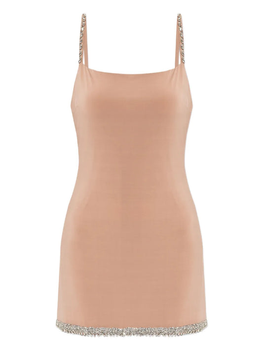 Crystal-Embellished Slip Dress