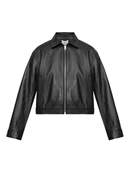 Cropped Leather Jacket