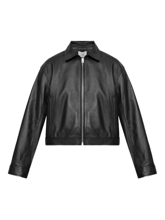 Cropped Leather Jacket