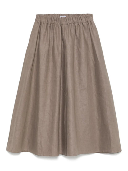 Linen Midi Skirt