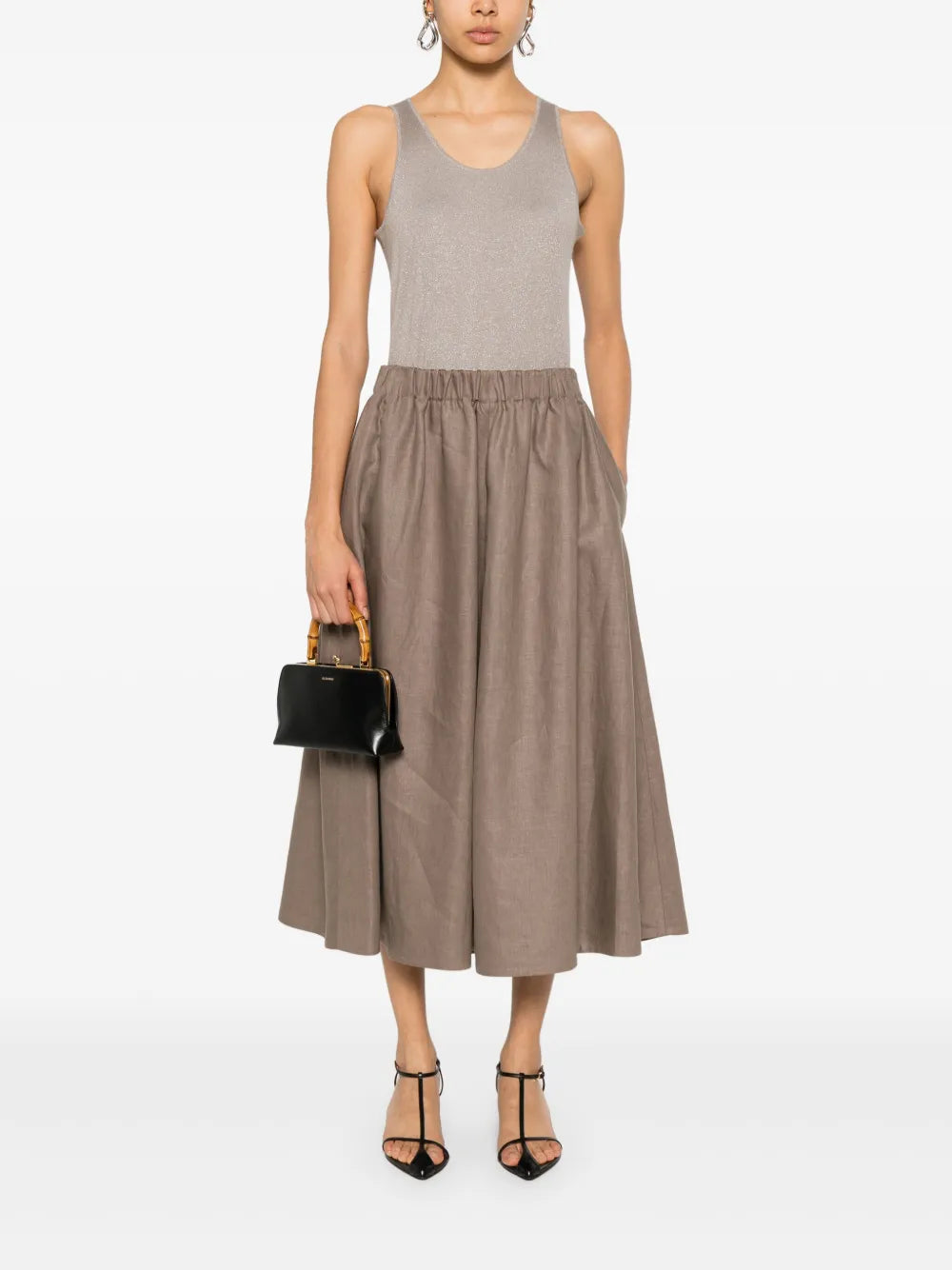 Linen Midi Skirt