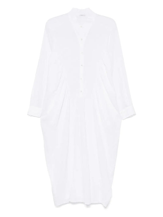 Gathered-Detail Maxi Dress
