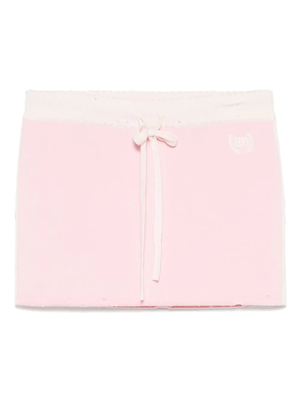 Logo-Embroidered Mini Skirt