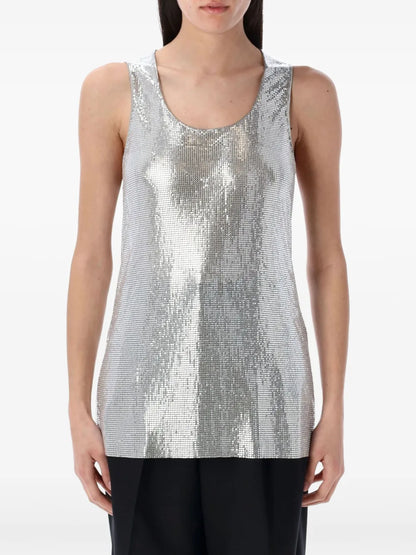 Sequin-Embellished Tank Top