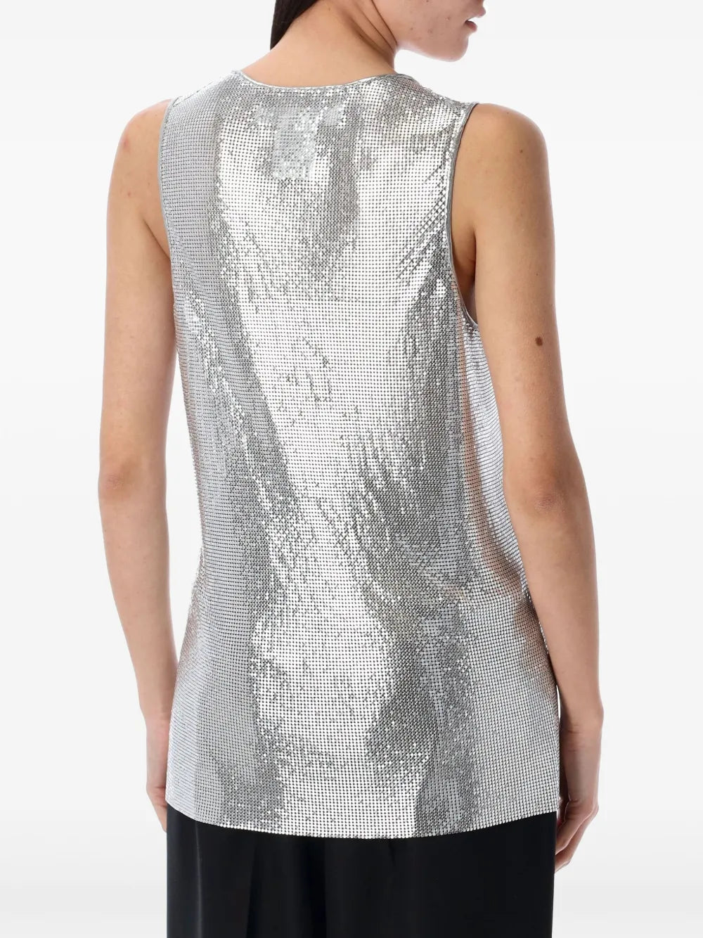 Sequin-Embellished Tank Top