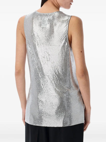 Sequin-Embellished Tank Top