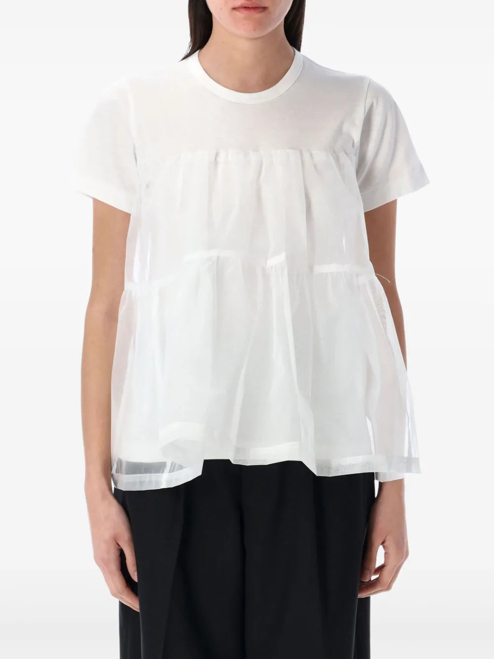 Tulle-Panels T-Shirt