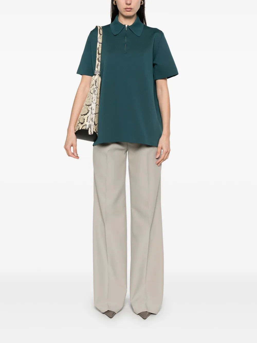 Ribbed Polo Top
