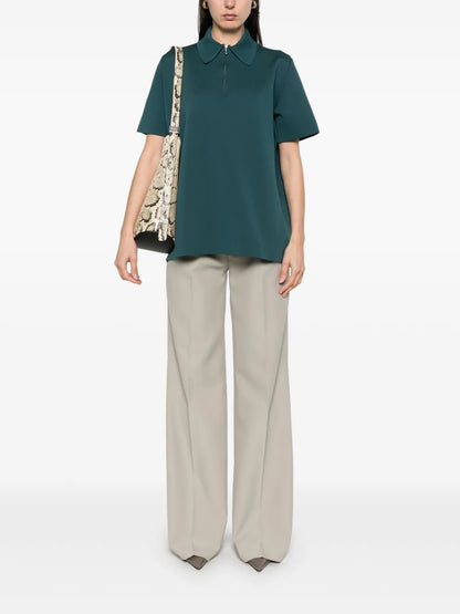 Ribbed Polo Top