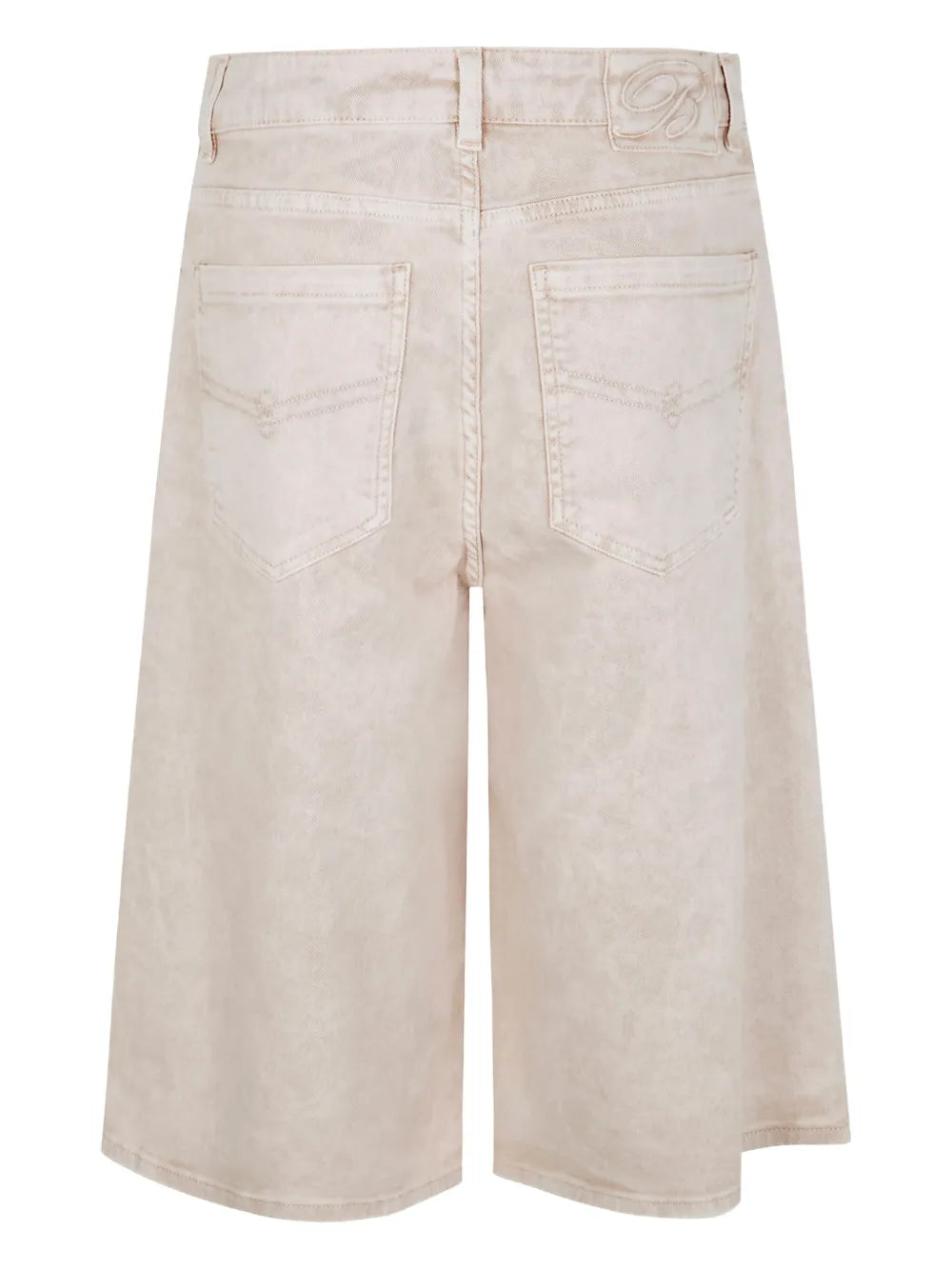 Wide-Leg Denim Shorts