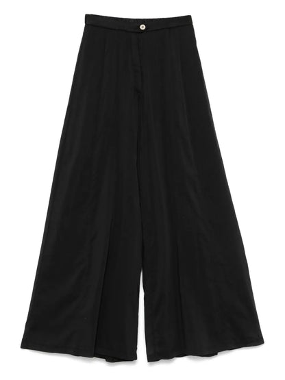 Semi-Sheer Palazzo Trousers
