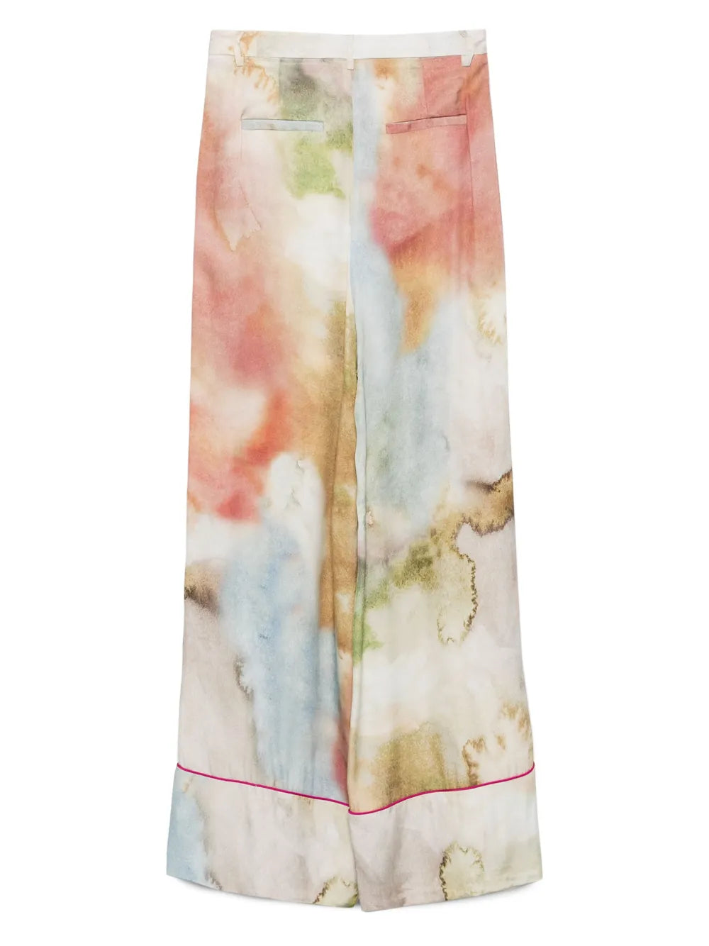 Abstract-Print Trousers