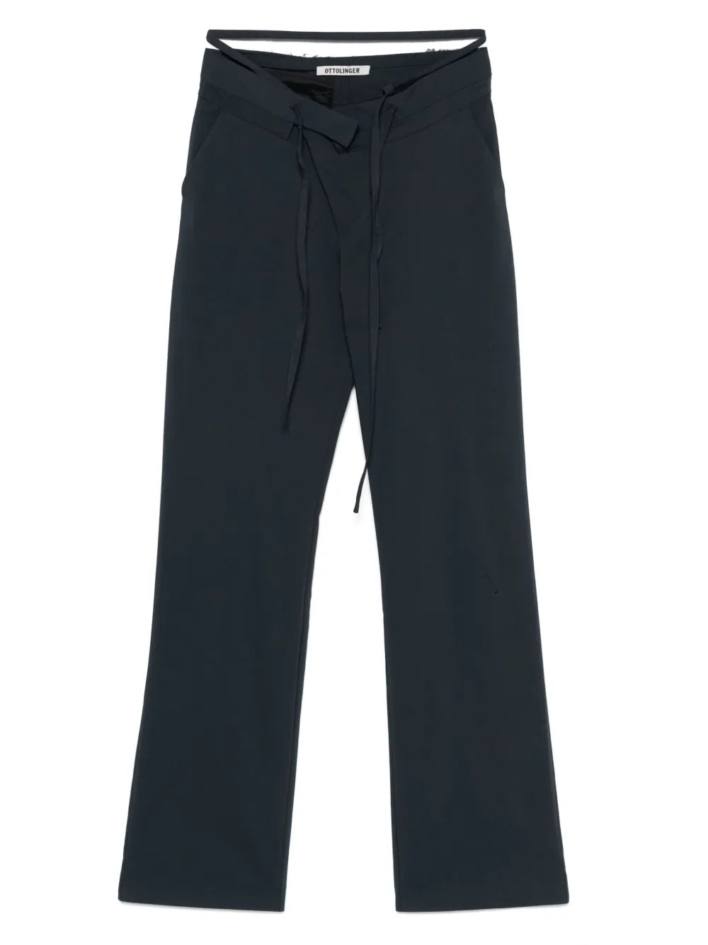 Raw Cut-Waistband Trousers