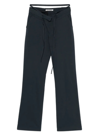 Raw Cut-Waistband Trousers