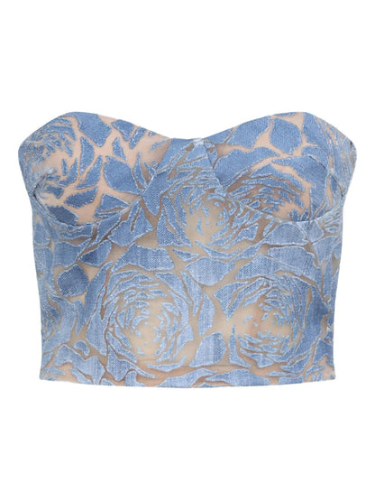 Patterned-Jacquard Top