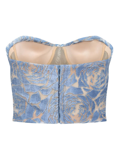 Patterned-Jacquard Top