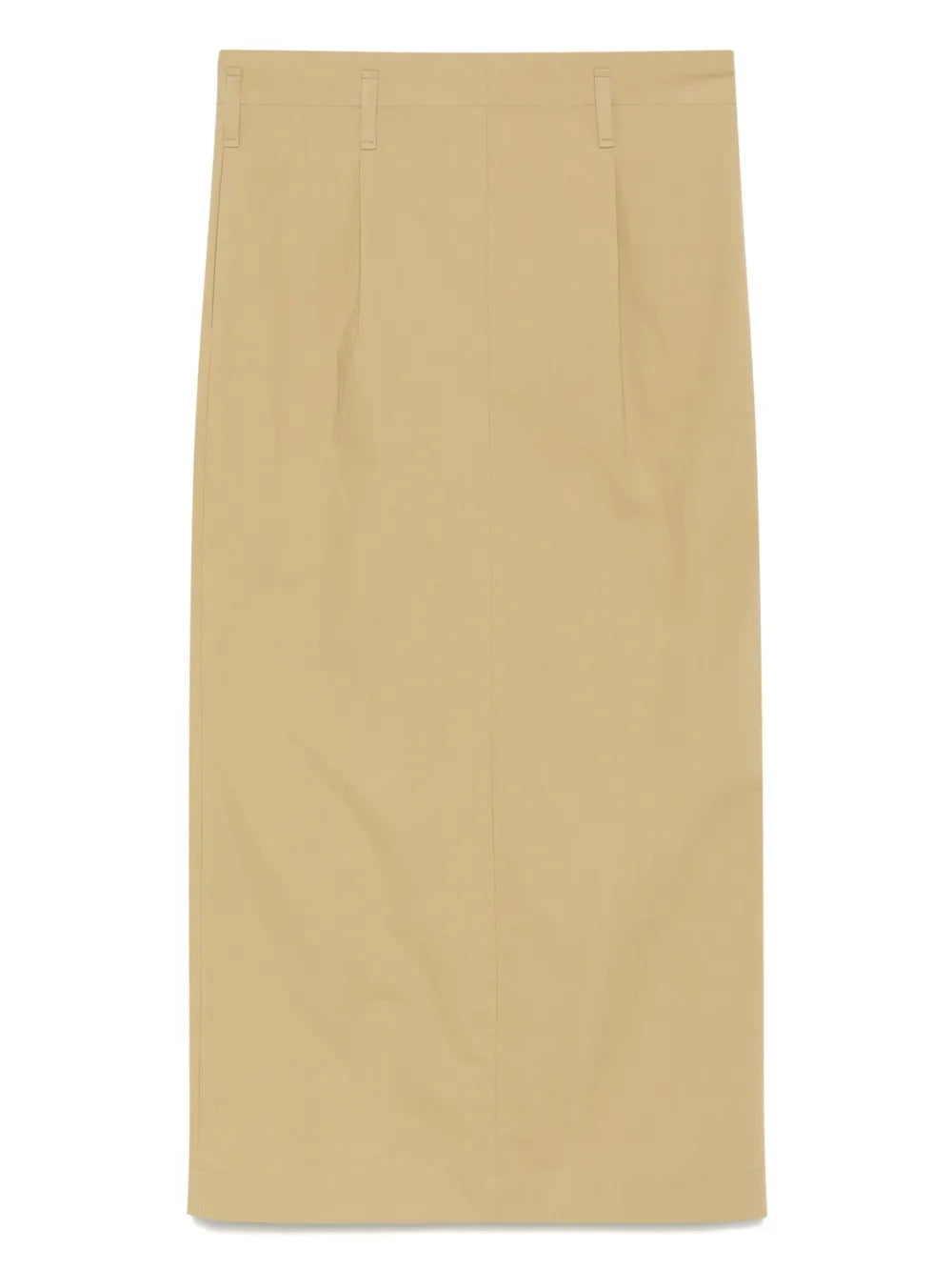 Pleat-Detailed Midi Skirt