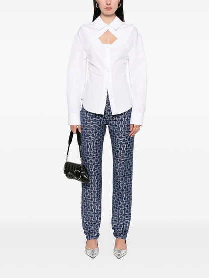 Logo-Jacquard Jeans