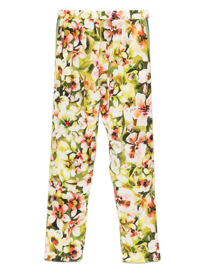 Floral-Print Trousers
