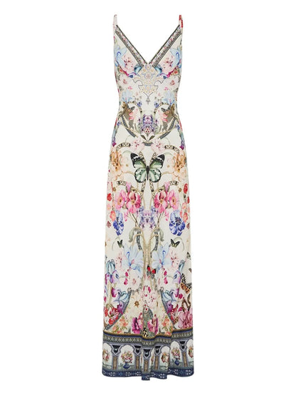 Floral-Printed Maxi Dress