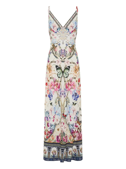 Floral-Printed Maxi Dress