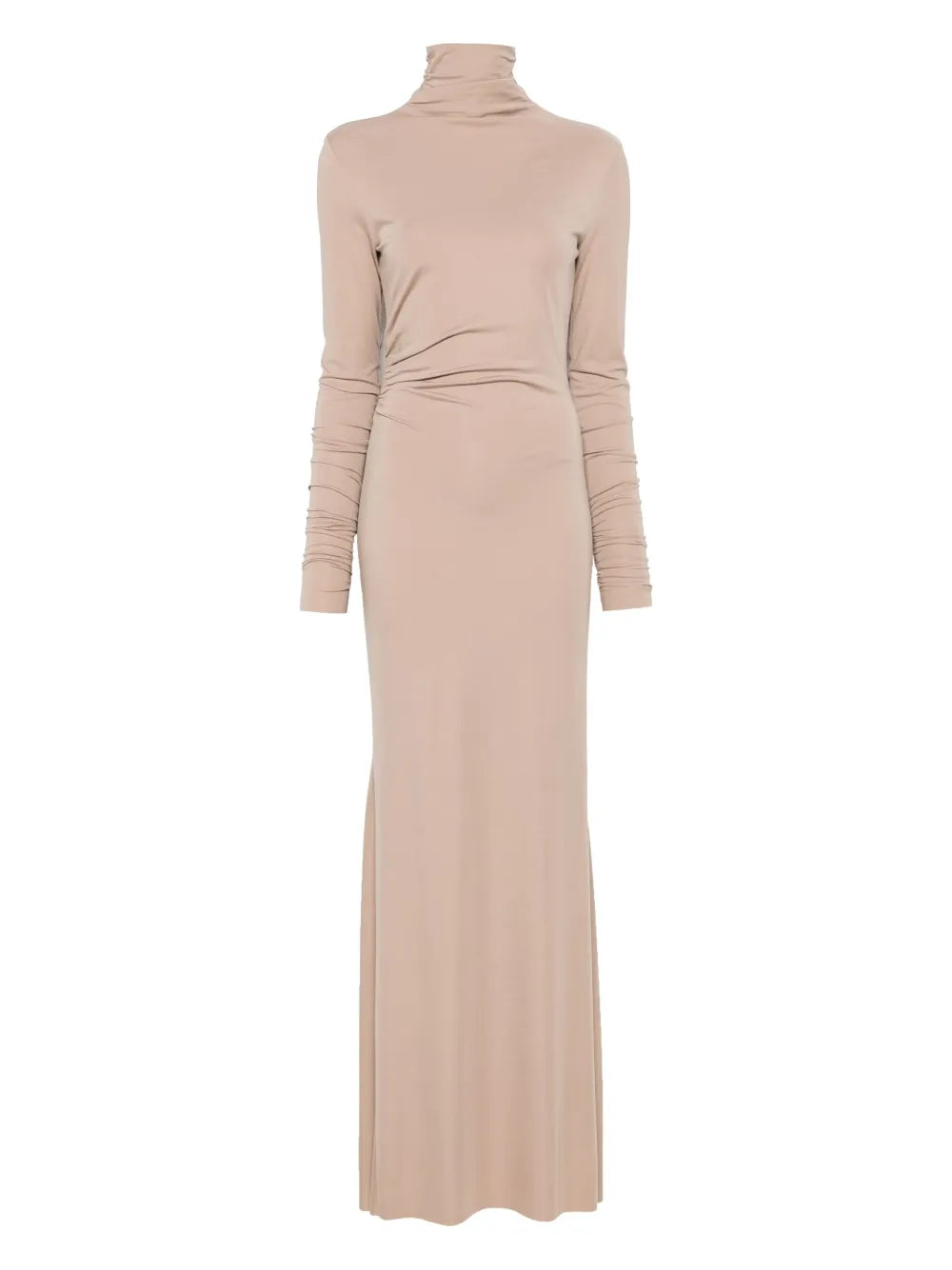 Ruched-Detailed Maxi Dress