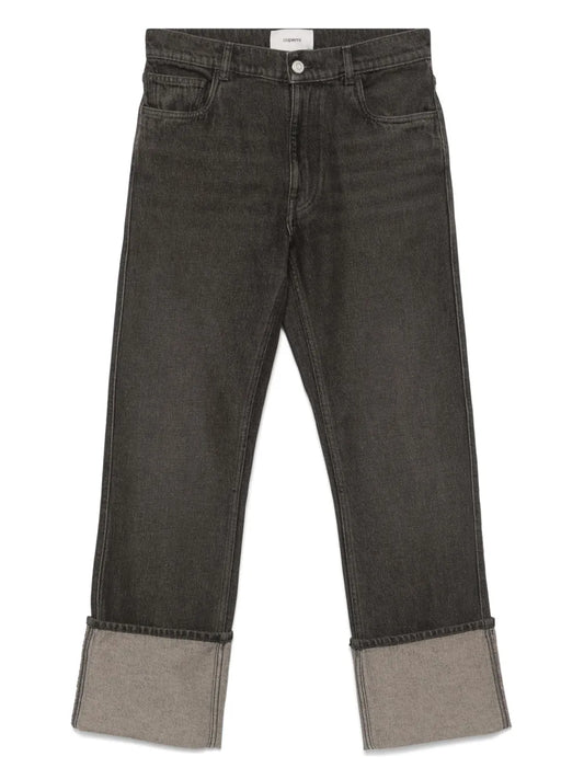 Turn Up-Hem Jeans