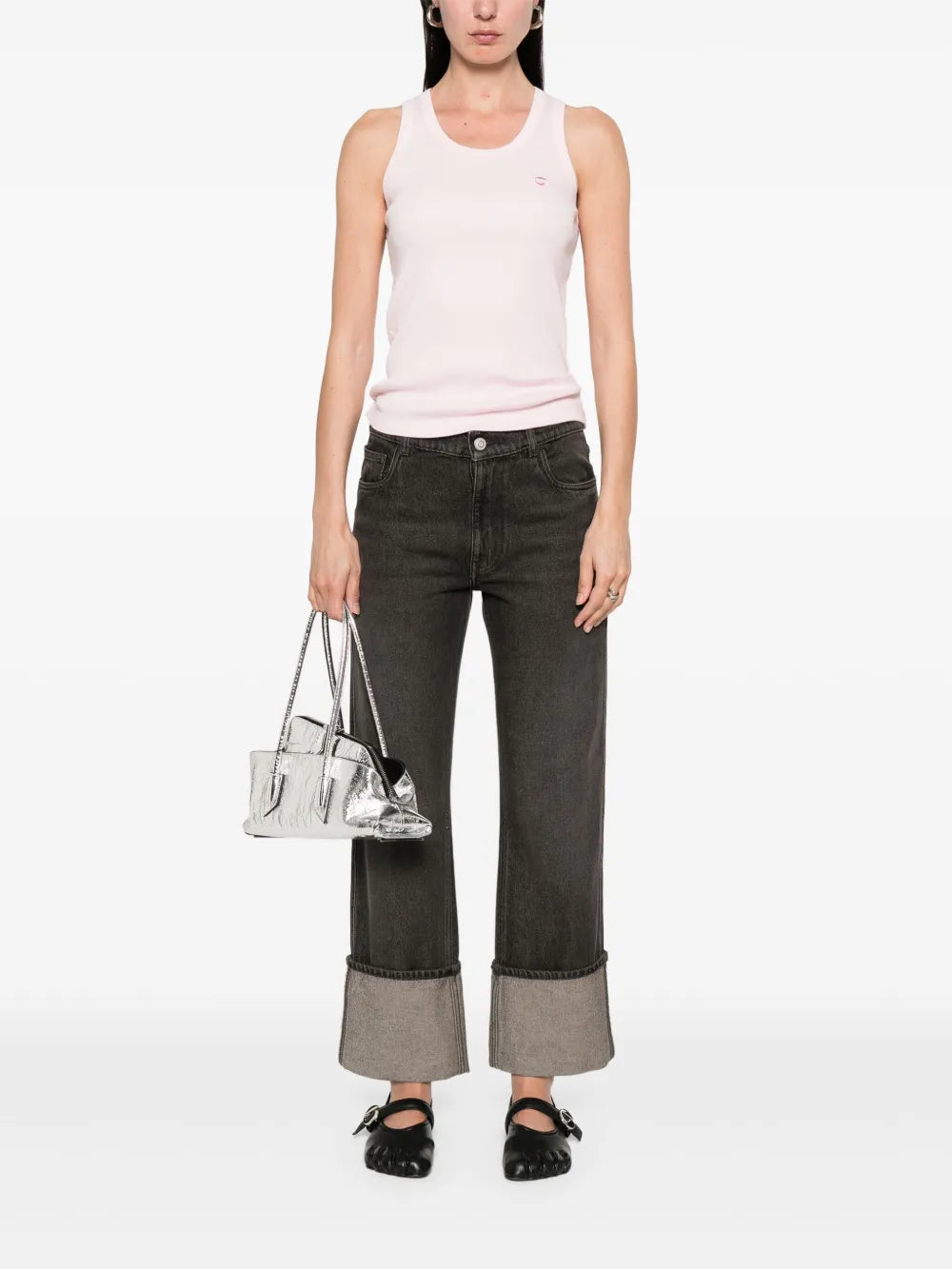 Turn Up-Hem Jeans