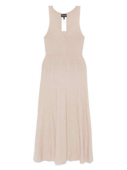 V-Neck Midi Dress