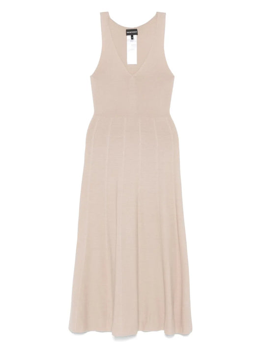 V-Neck Midi Dress