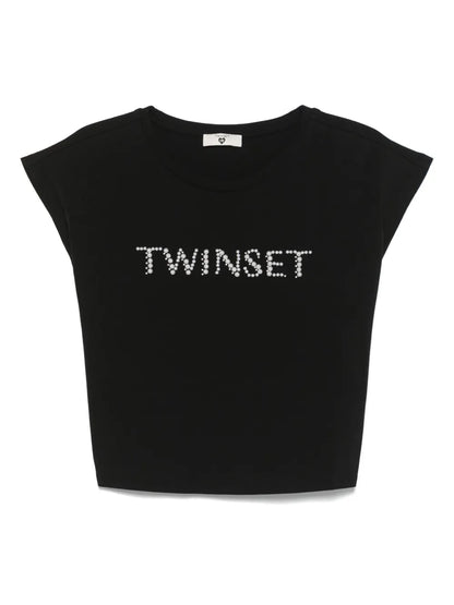 Beaded-Logo T-Shirt