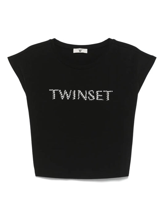 Beaded-Logo T-Shirt
