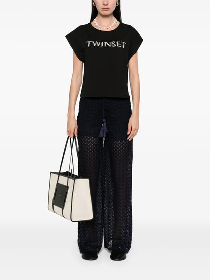 Beaded-Logo T-Shirt