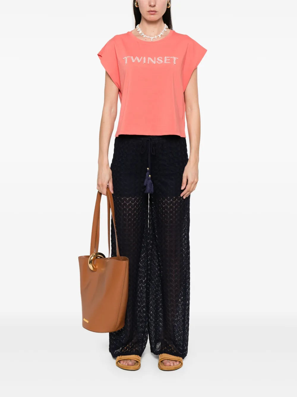 Beaded-Logo T-Shirt