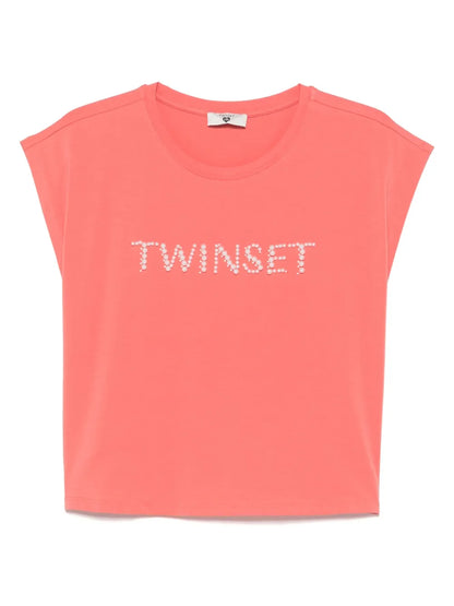 Beaded-Logo T-Shirt