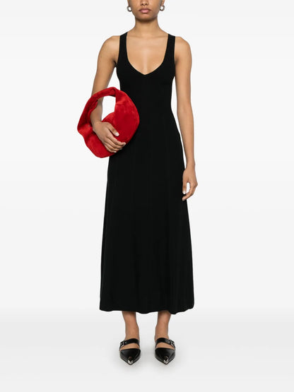 V-Neck Midi Dress